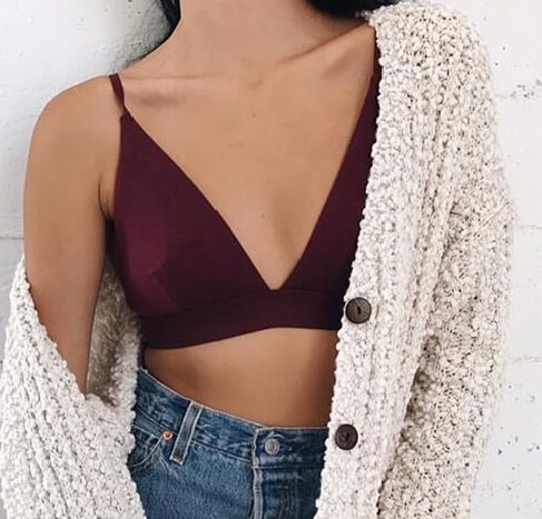 Basic Cotton Reggiseno a Bralette